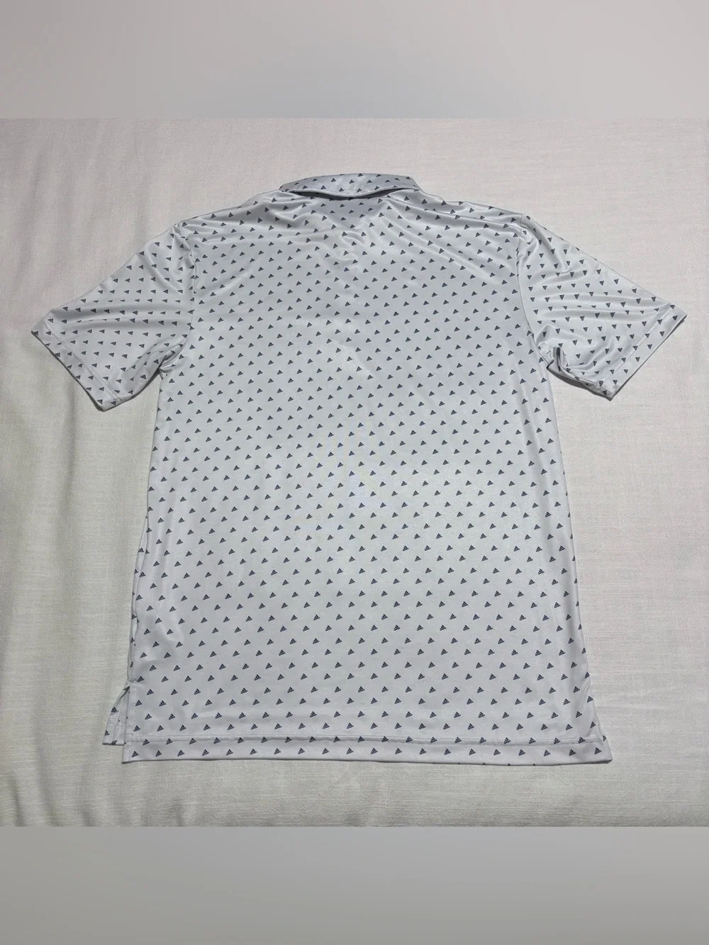 Men’s Adidas Ultimate Printed Golf Polo Shirt | White | Size Small | ADVR0794